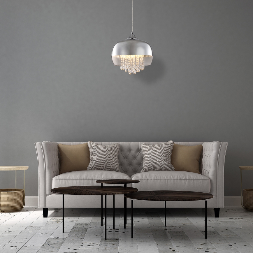 Krištáľový luster na lanku LUNA 1xE14/40W/230V