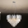 Krištáľový luster na lanku PLAZA 9xE14/40W/230V, priemer 60 cm, strieborný