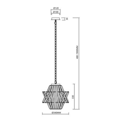 Krištáľový luster na reťazi CROWN 4xE14/40W/230V zlatá