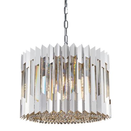 Krištáľový luster na reťazi RITZ 7xE14/40W/230V lesklý chróm