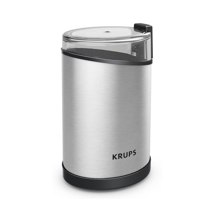 Krups - Elektrický mlynček na kávu 85g FAST-TOUCH 200W/230V matný chróm