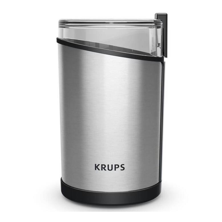 Krups - Elektrický mlynček na kávu 85g FAST-TOUCH 200W/230V matný chróm