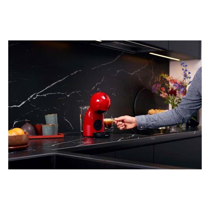 Krups - Kávovar na kapsule NESCAFÉ DOLCE GUSTO PICCOLO XS 1600W červená