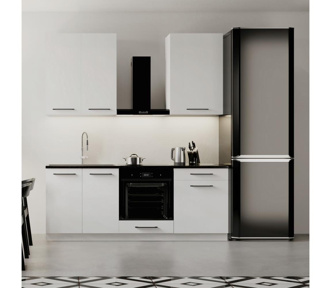 BWS Kuchynská linka EVE 200 cm biela Aster 200