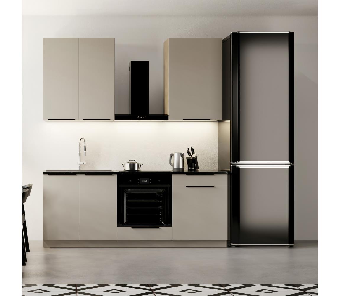 BWS Kuchynská linka EVE 200 cm taupe Aster 200