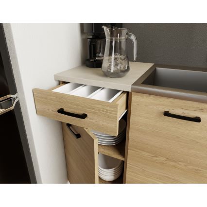 Kuchynská linka PATRICIA 180 cm, dub