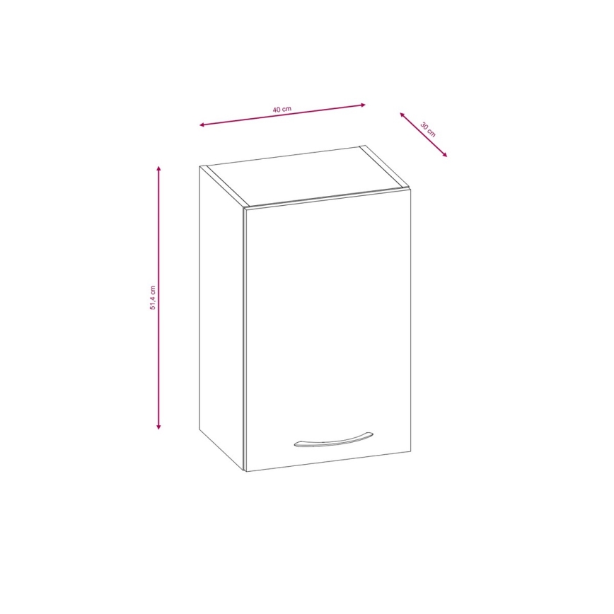 Kuchynská linka VALERIA 180 cm dub sonoma/hnedá
