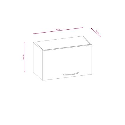 Kuchynská linka VALERIA 240 cm dub sonoma/hnedá