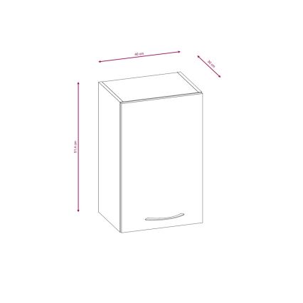 Kuchynská linka VALERIA 240 cm dub sonoma/hnedá