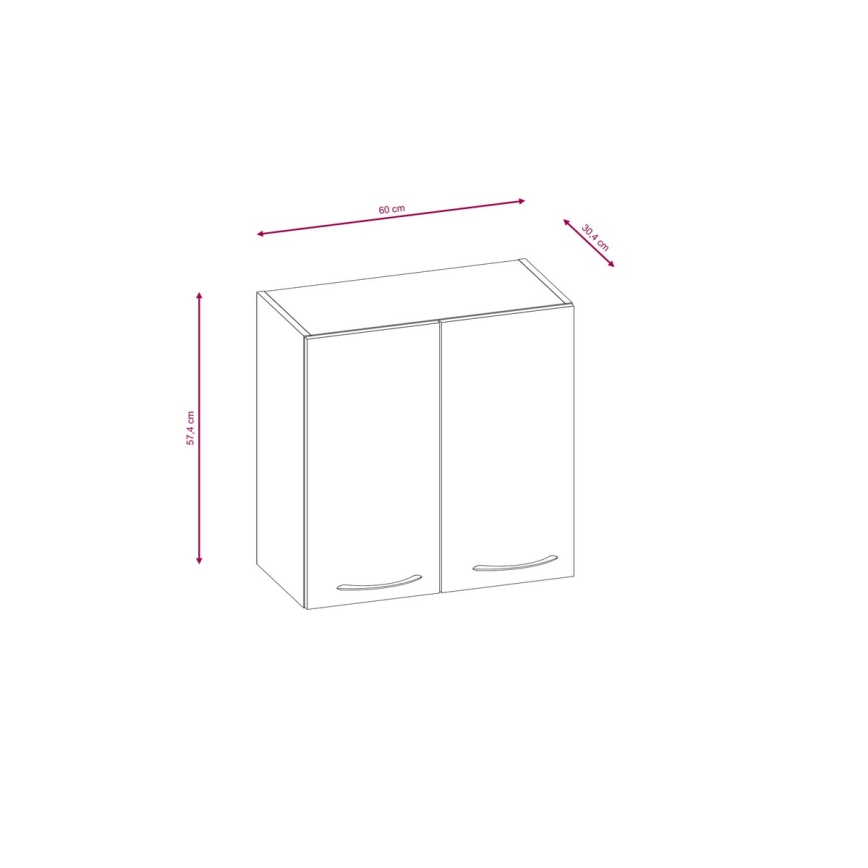 Kuchynská linka VALERIA 240 cm dub sonoma/hnedá