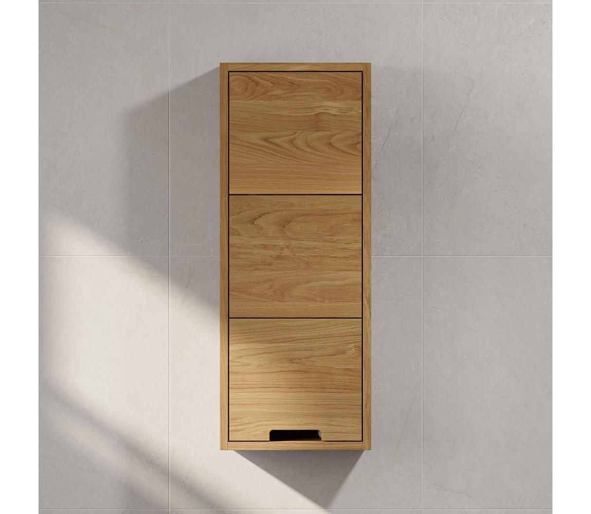 BATH DELUXE Kúpeľňová nástenná skrinka GRIBSKOV 90 cm béžová/dub 04-035-69-86-40