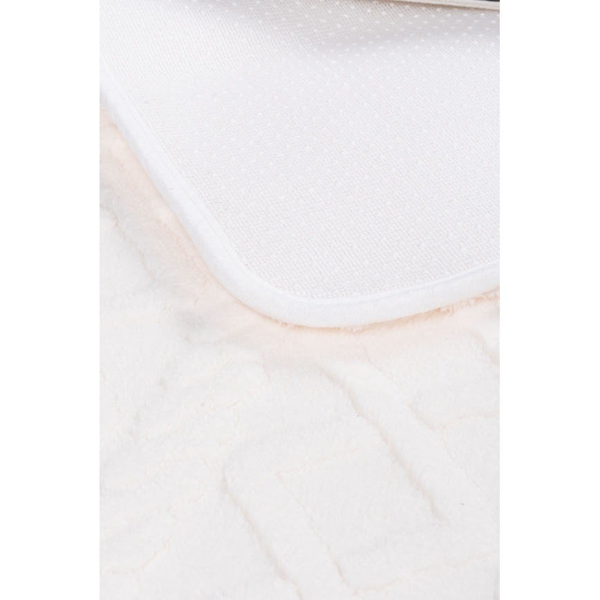 Kúpeľňová predložka NEW STYLE 3D 60x90 cm krémová