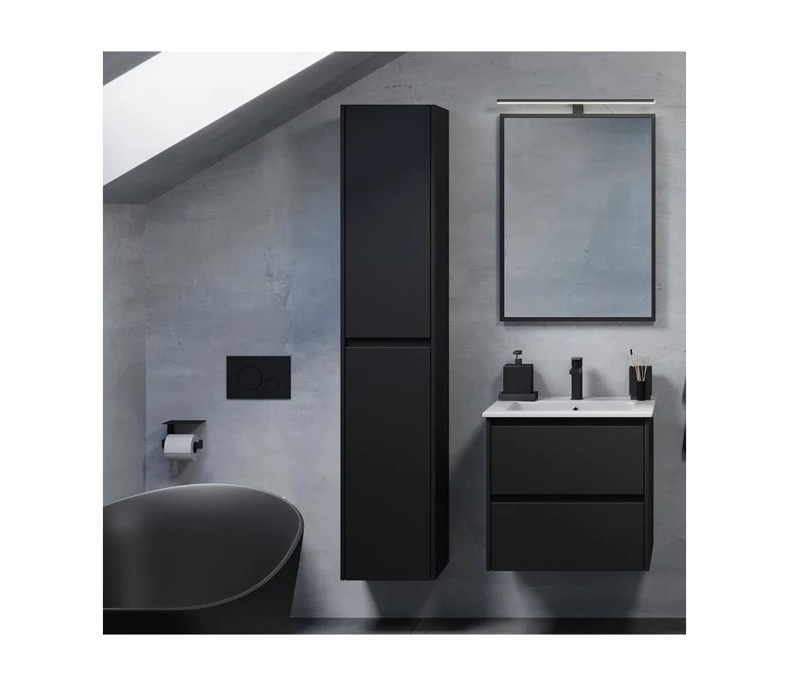 BATH DELUXE Kúpeľňová skrinka MOLDE 35x174x32 cm čierna 77-035-11-02-00