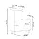 Kúpeľnová skrinka PAMIR 84,2x67,4 cm biela