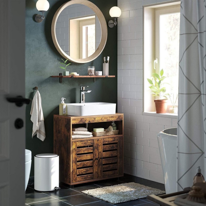 Kúpeľňová skrinka RENE hnedá