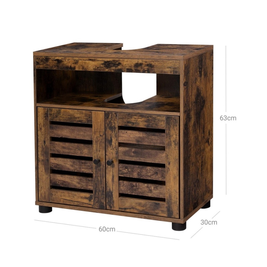 Kúpeľňová skrinka RENE hnedá