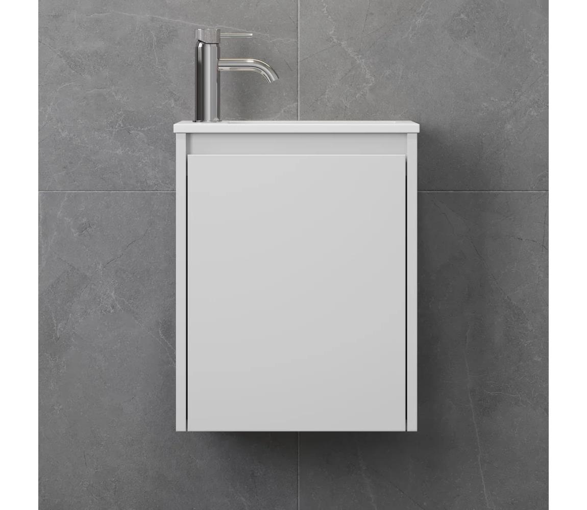 BATH DELUXE Kúpeľňová skrinka s umývadlom COMO 40 cm matná biela 09-040-11-01-02