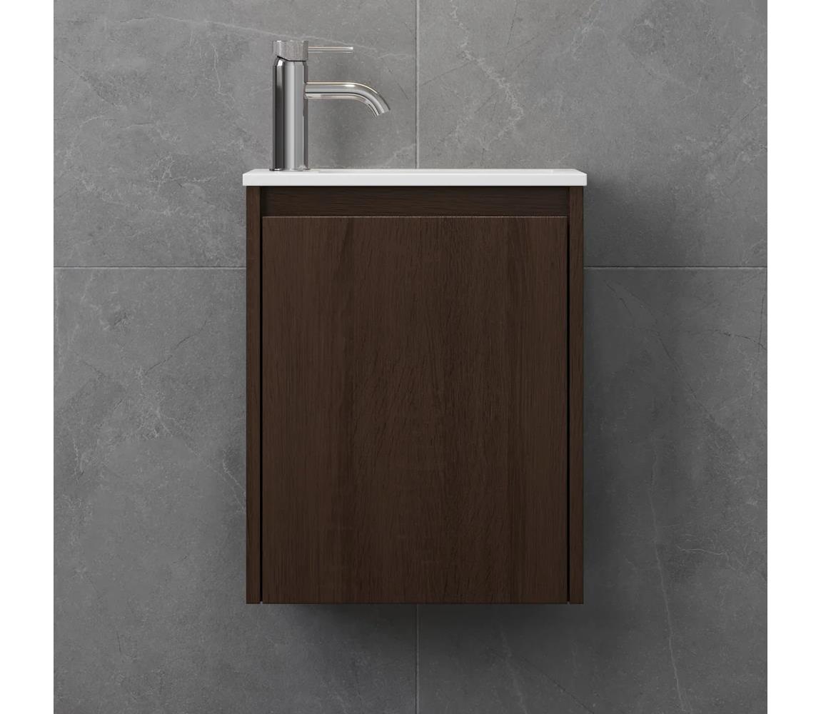 BATH DELUXE Kúpeľňová skrinka s umývadlom COMO 40 cm orech 09-040-11-84-02