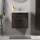 Kúpeľňová skrinka s umývadlom GRIBSKOV, 60 cm, hnedá/dub/biela