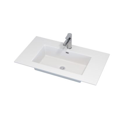 Kúpeľňová skrinka s umývadlom GRIBSKOV 80 cm béžová/dub/biela