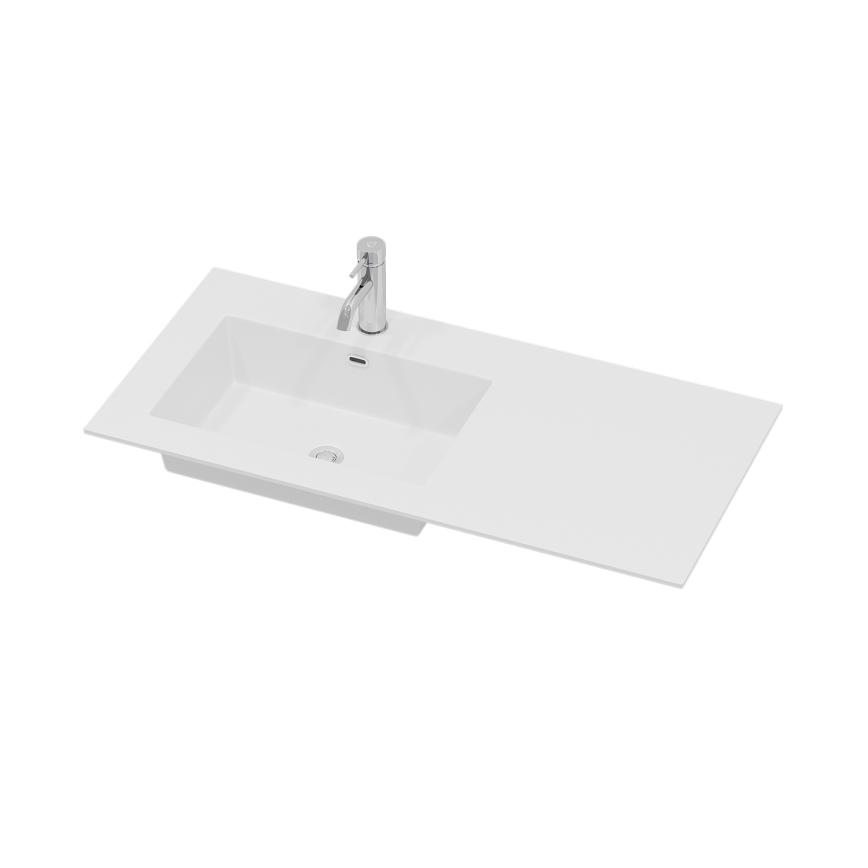 Kúpeľňová skrinka s umývadlom HELSINKI 95 cm ľavá/čierna