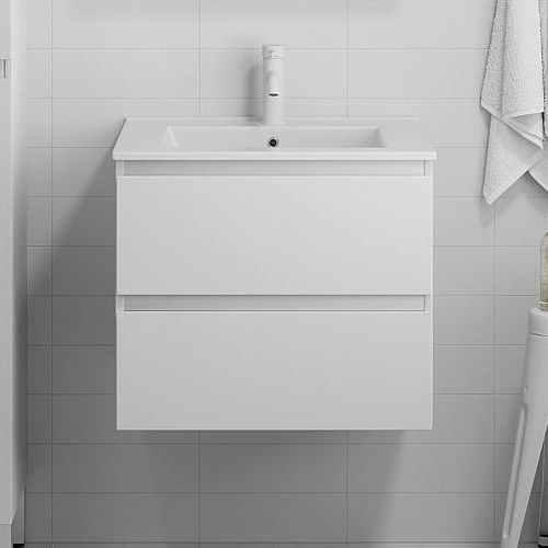 Kúpeľňová skrinka s umývadlom HENRY 61 cm biela