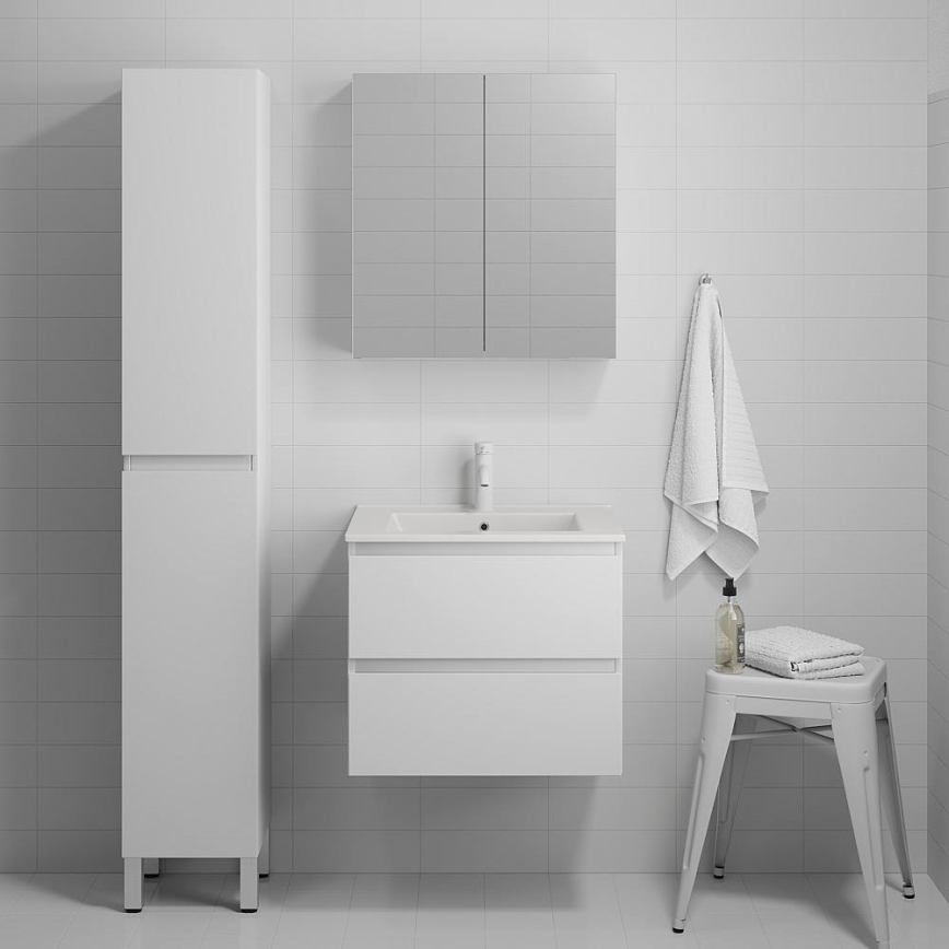 Kúpeľňová skrinka s umývadlom HENRY 61 cm biela