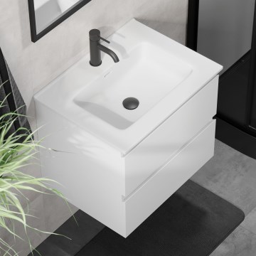 Kúpeľňová skrinka s umývadlom KENWOOD 61x52x47 cm biela