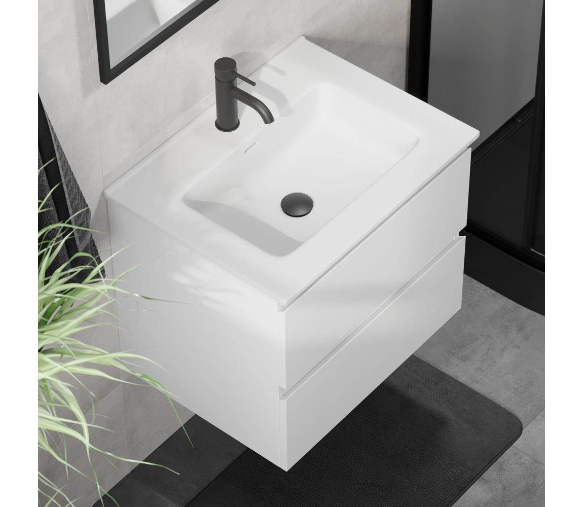 BATH DELUXE Kúpeľňová skrinka s umývadlom KENWOOD 61x52x47 cm biela BT0098+BT0127