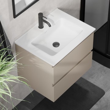Kúpeľňová skrinka s umývadlom KENWOOD 61x52x47 cm marakesh/biela