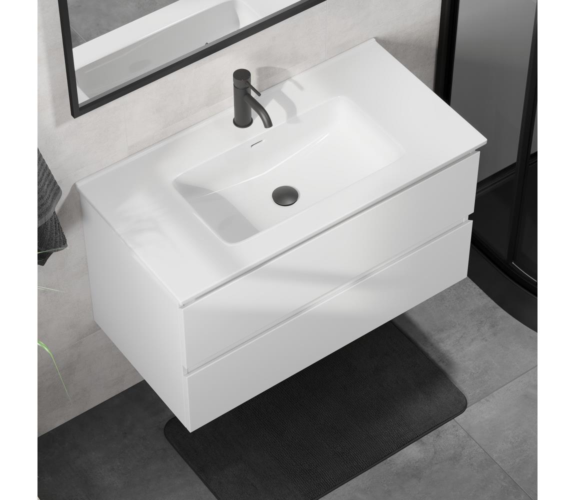 BATH DELUXE Kúpeľňová skrinka s umývadlom KENWOOD 91 cm biela BT0121+BT0230