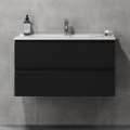 Kúpeľňová skrinka s umývadlom KENWOOD 91 cm čierna