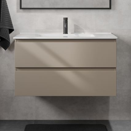Kúpeľňová skrinka s umývadlom KENWOOD 91 cm Marakesh/biela