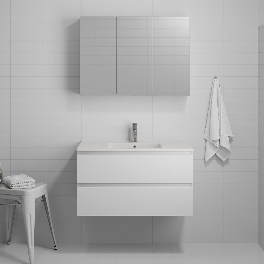 Kúpeľňová skrinka s umývadlom KENWOOD 91x50x47 cm biela