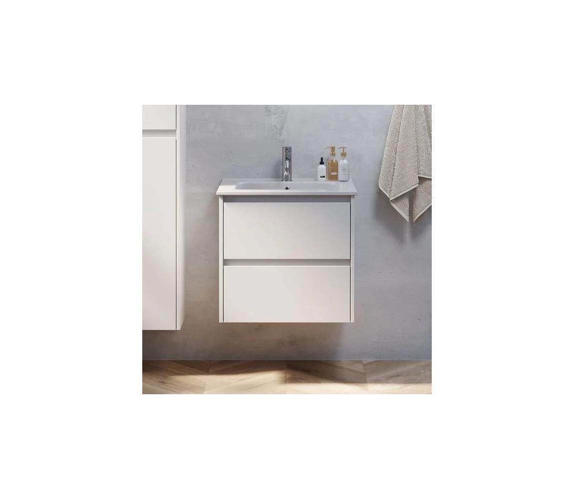 BATH DELUXE Kúpeľňová skrinka s umývadlom MOLDE 60x55x46 cm biela 77-060-11-01-00