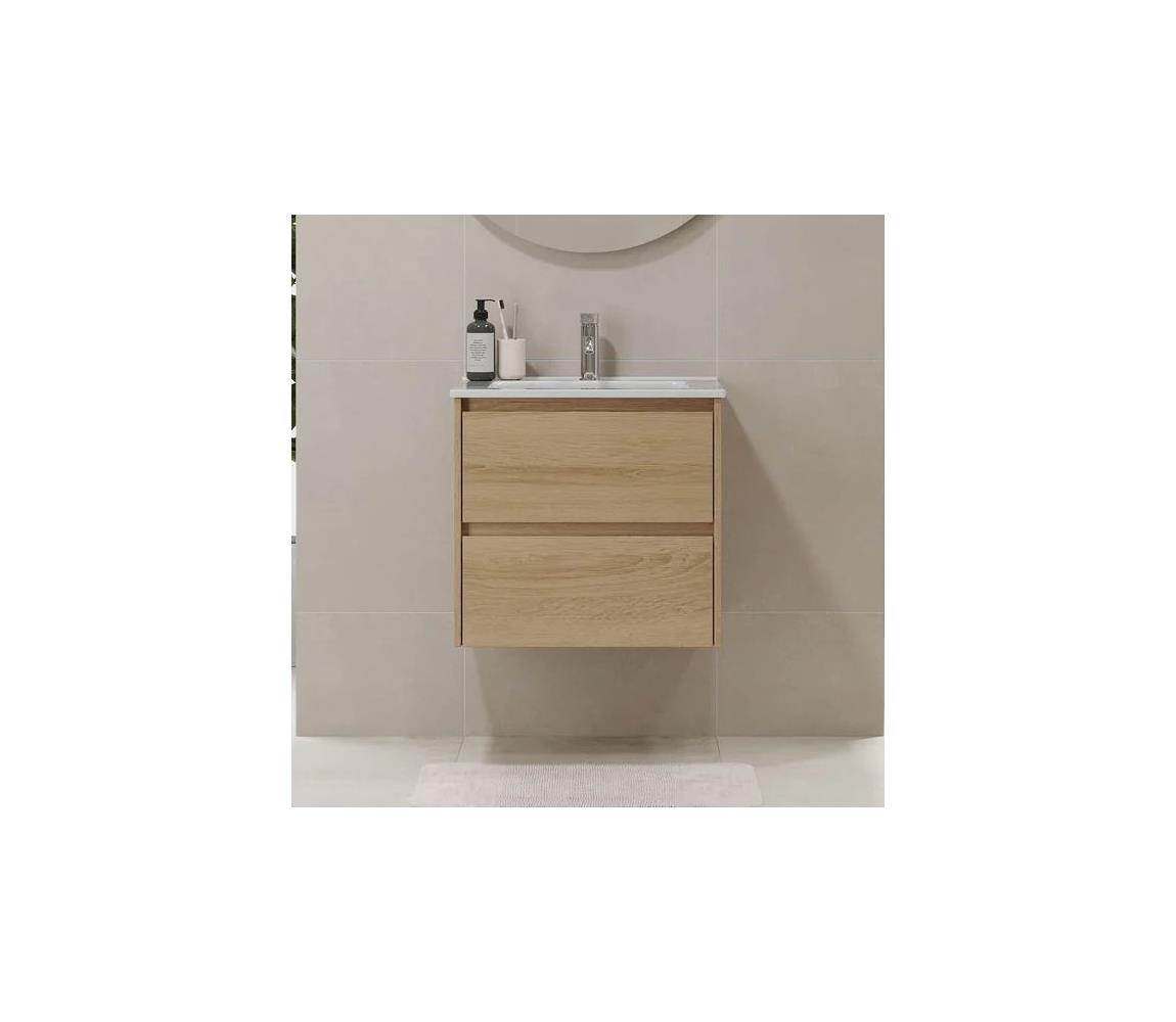 BATH DELUXE Kúpeľňová skrinka s umývadlom MOLDE 60x55x46 cm dub 77-060-11-86-00