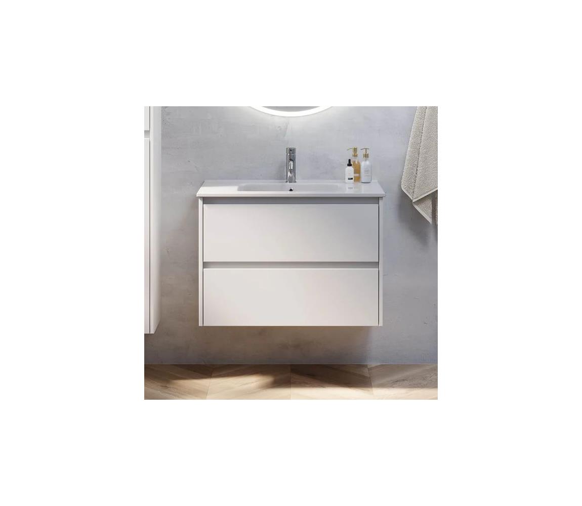 BATH DELUXE Kúpeľňová skrinka s umývadlom MOLDE 80x55x46 cm biela 77-080-11-01-00