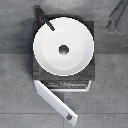 Kúpeľňová skrinka s umývadlom TAARNHOLM biela