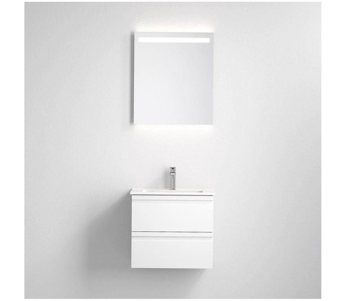 BATH DELUXE Kúpeľňová skrinka s umývadlom VEDO + LED zrkadlo LED/10W/230V IP44 biela 09-056-20-01-00