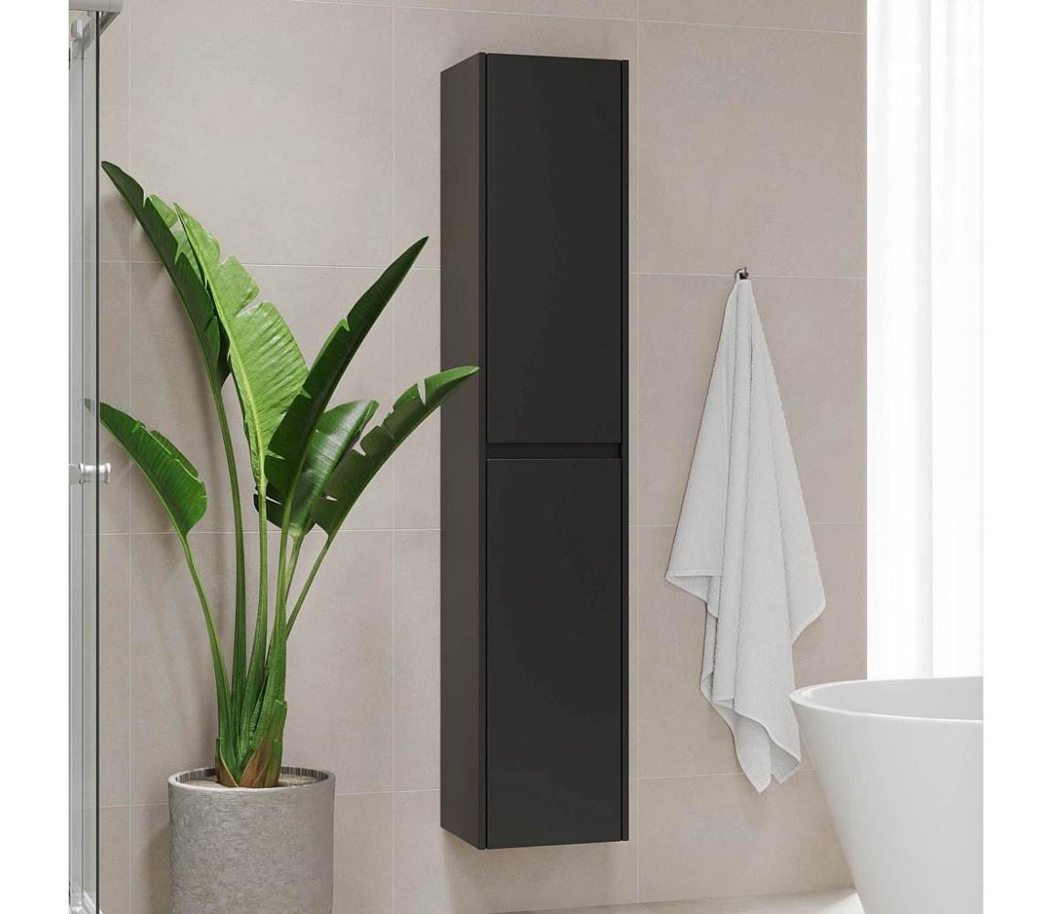 BATH DELUXE Kúpeľňová skrinka TRONDHEIM 35x174x30 cm čierna 04-035-67-02-00