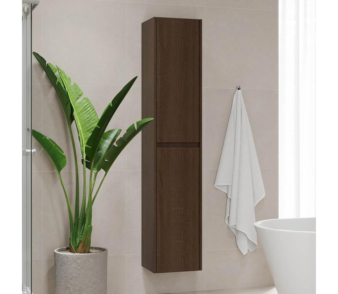 BATH DELUXE Kúpeľňová skrinka TRONDHEIM 35x174x30 cm orech 04-035-67-84-00