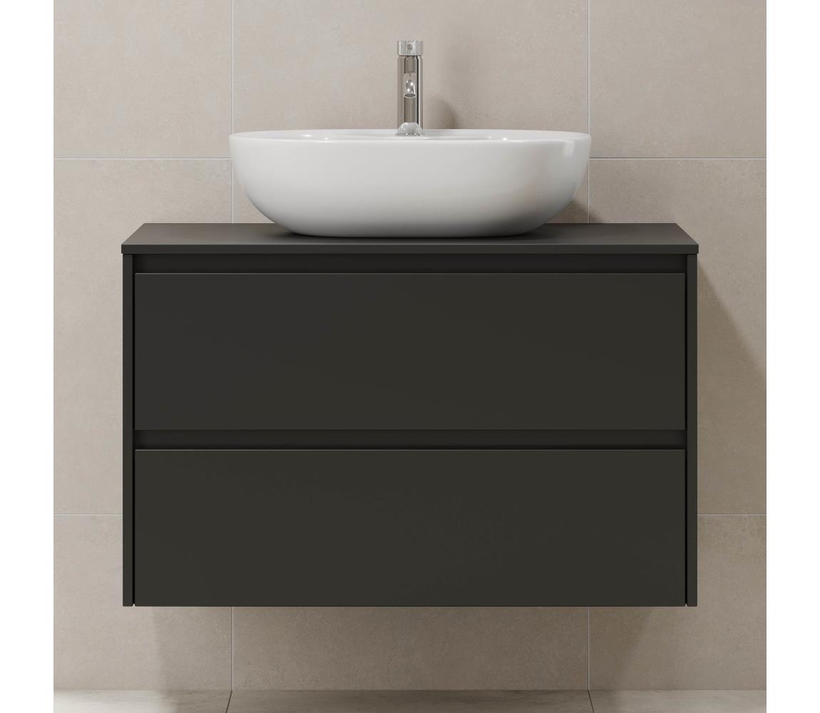 BATH DELUXE Kúpeľňová skrinka TRONDHEIM pod umývadlo 90x57x46 cm čierna 03-090-67-02-00