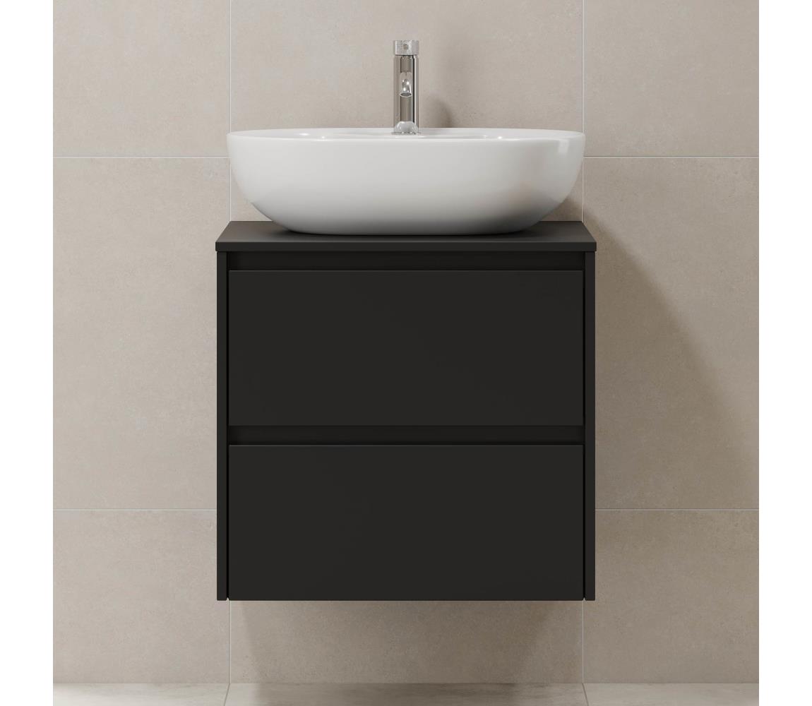 BATH DELUXE Kúpeľňová skrinka TRONDHEIM pre umývadlo 60x57x46 cm čierna 03-060-67-02-00