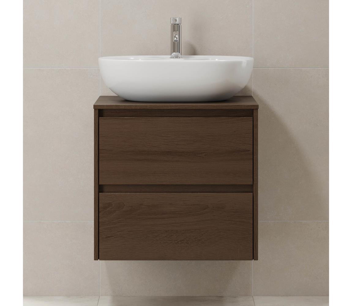 BATH DELUXE Kúpeľňová skrinka TRONDHEIM pre umývadlo 60x57x46 cm orech 03-060-67-84-00