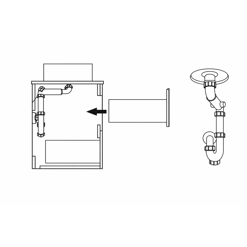 Kúpeľňová skrinka TRONDHEIM pre umývadlo 90 cm, dub