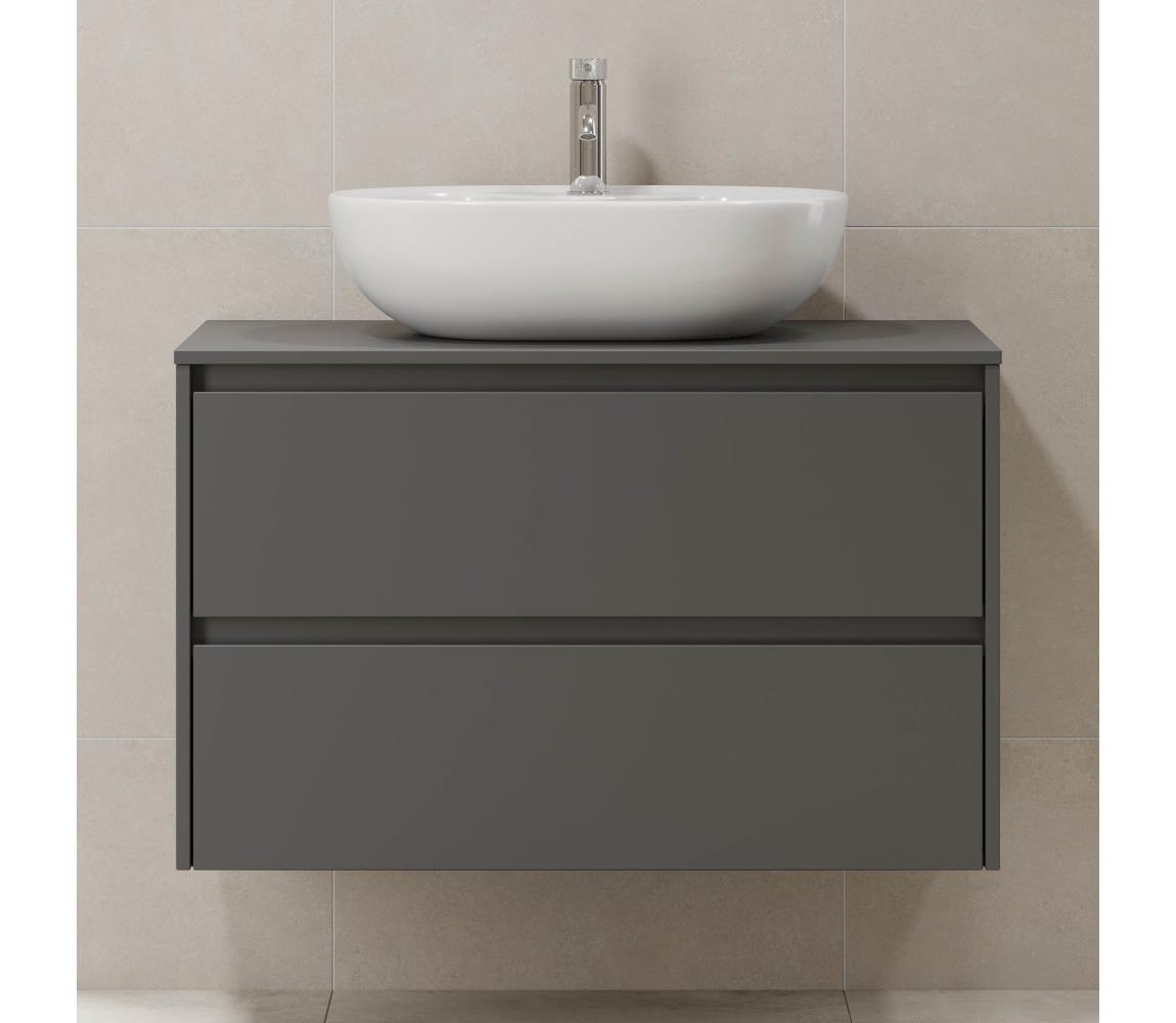 BATH DELUXE Kúpeľňová skrinka TRONDHEIM pre umývadlo 90x57x46 cm antracit 03-090-67-43-00