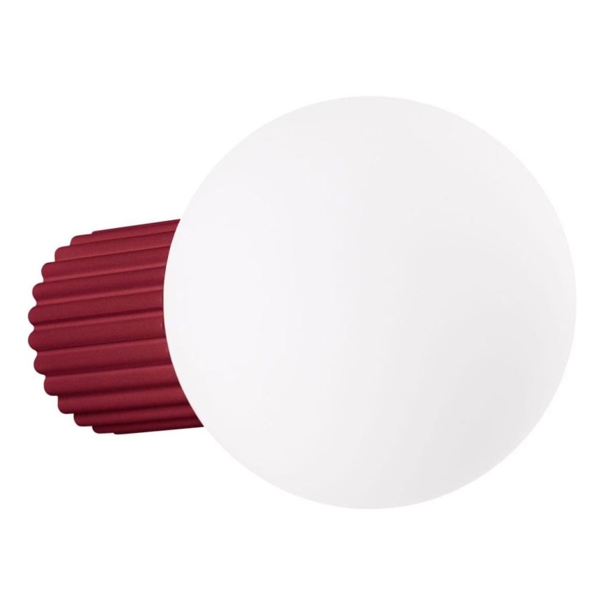 Kúpeľňové nástenné svietidlo HALO 1xG9/8W/230V pr. 12 cm IP44 červená