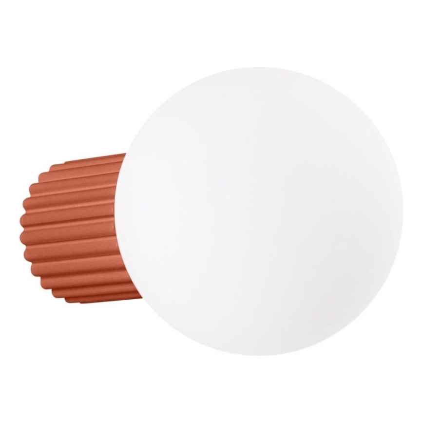 Kúpeľňové nástenné svietidlo HALO 1xG9/8W/230V pr. 12 cm IP44 oranžová