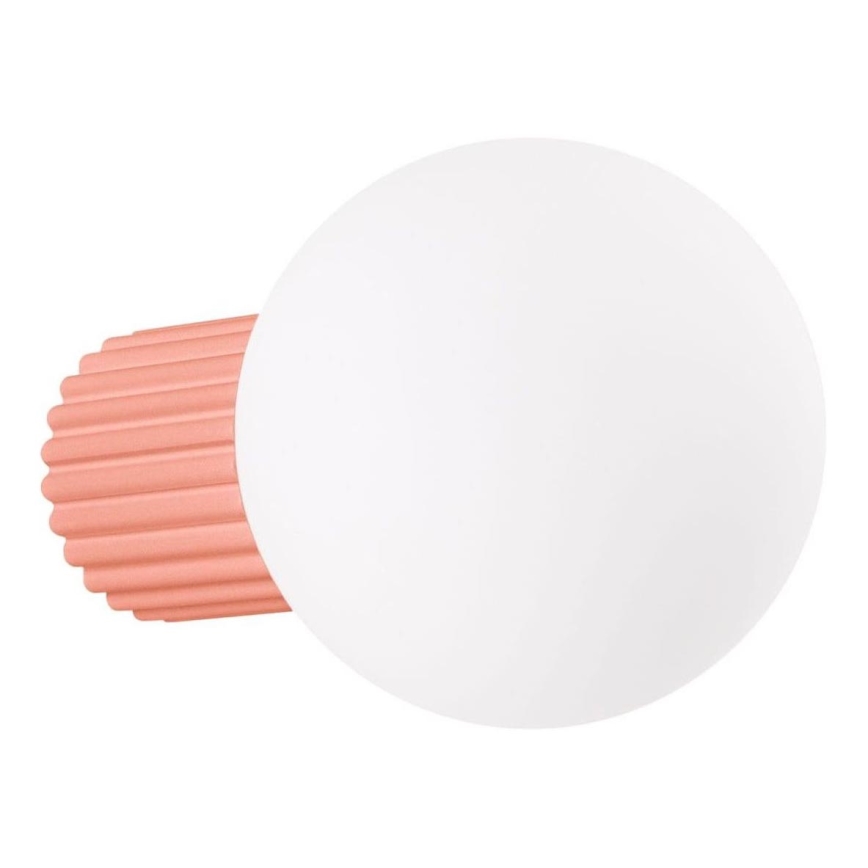 Kúpeľňové nástenné svietidlo HALO 1xG9/8W/230V pr. 12 cm IP44 ružová