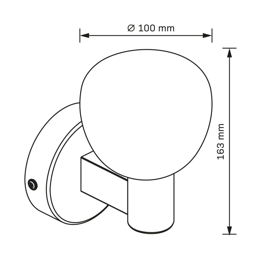Kúpeľňové nástenné svietidlo POLA 1xG9/5W/230V IP44 čierne/číre